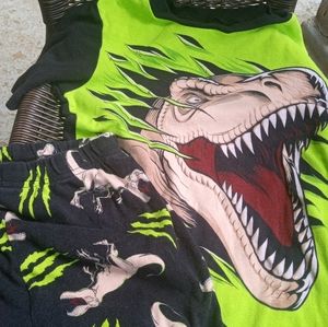 Jurassic World boys PJ shorts and shirt